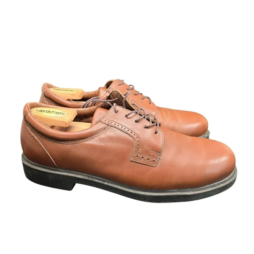 Florsheim Mens Brown Leather Oxford Shoes Size 11 M Comfortech CM2076